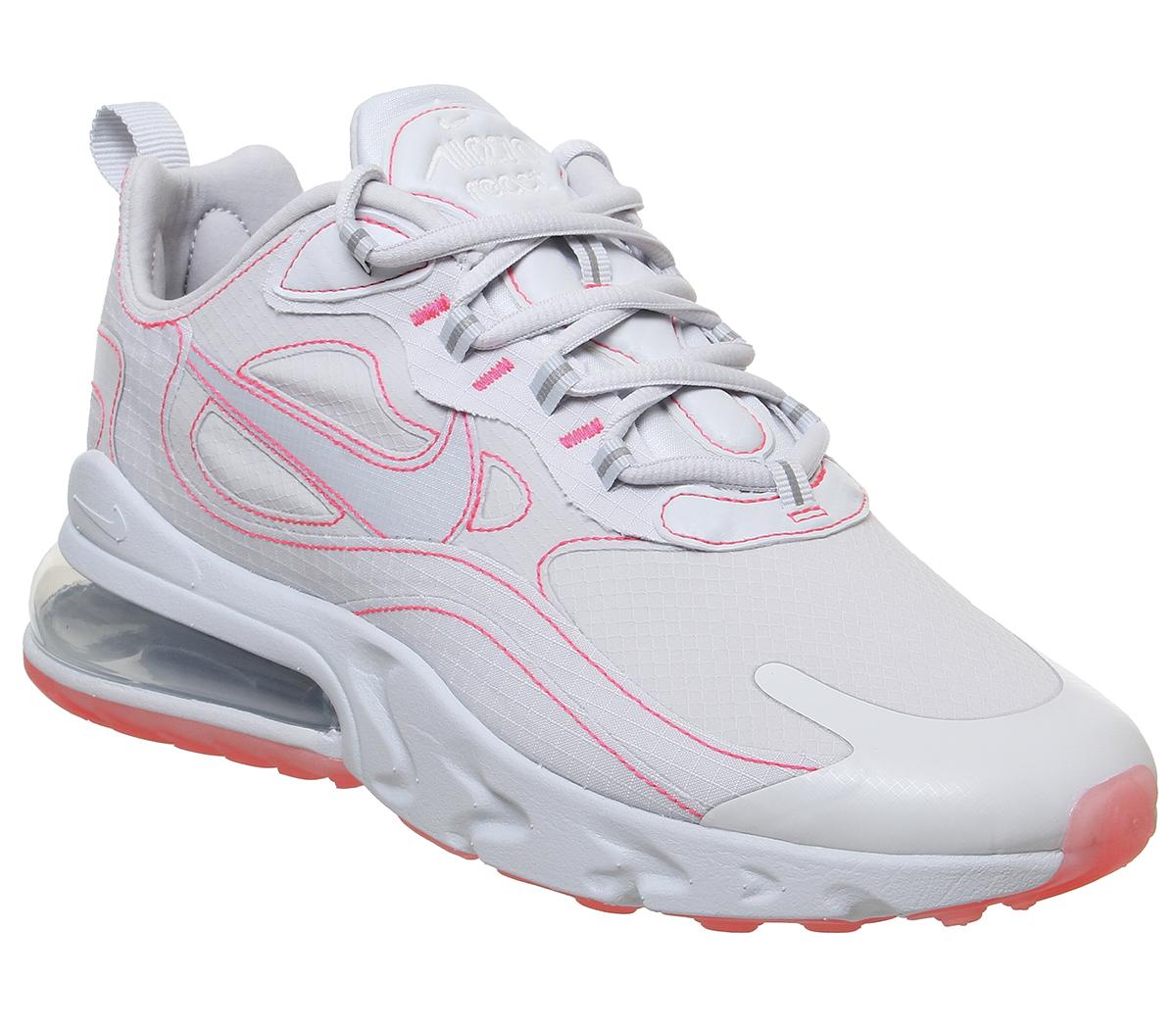 Nike Air Max 270 React White Flash Crimson Unisex Sports Nike Air Max 270 React White Flash Crimson Unisex Sports