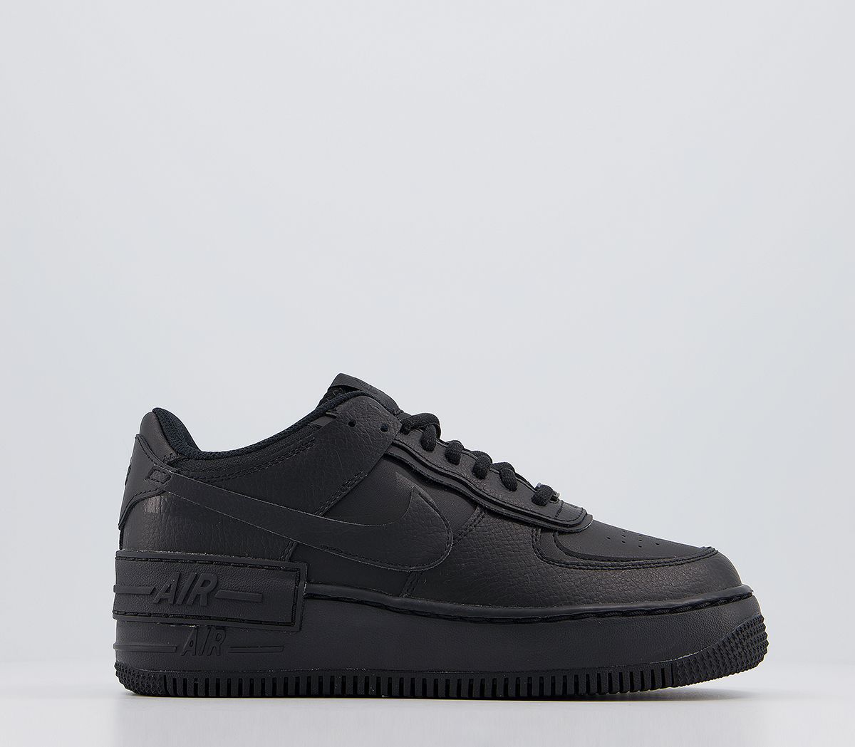 Nike Air Force 1 Shadow Trainers Black - Hers trainers