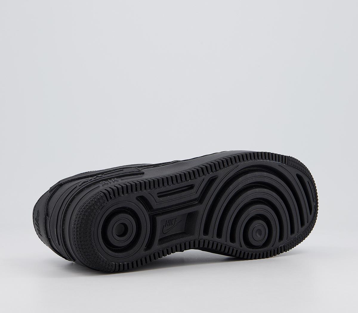 nike air force 1 shadow trainers in black