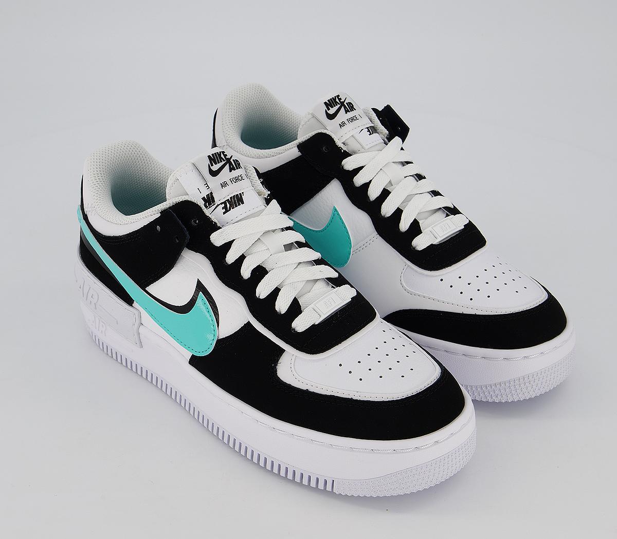 air force 1 shadow trainers white aurora green black