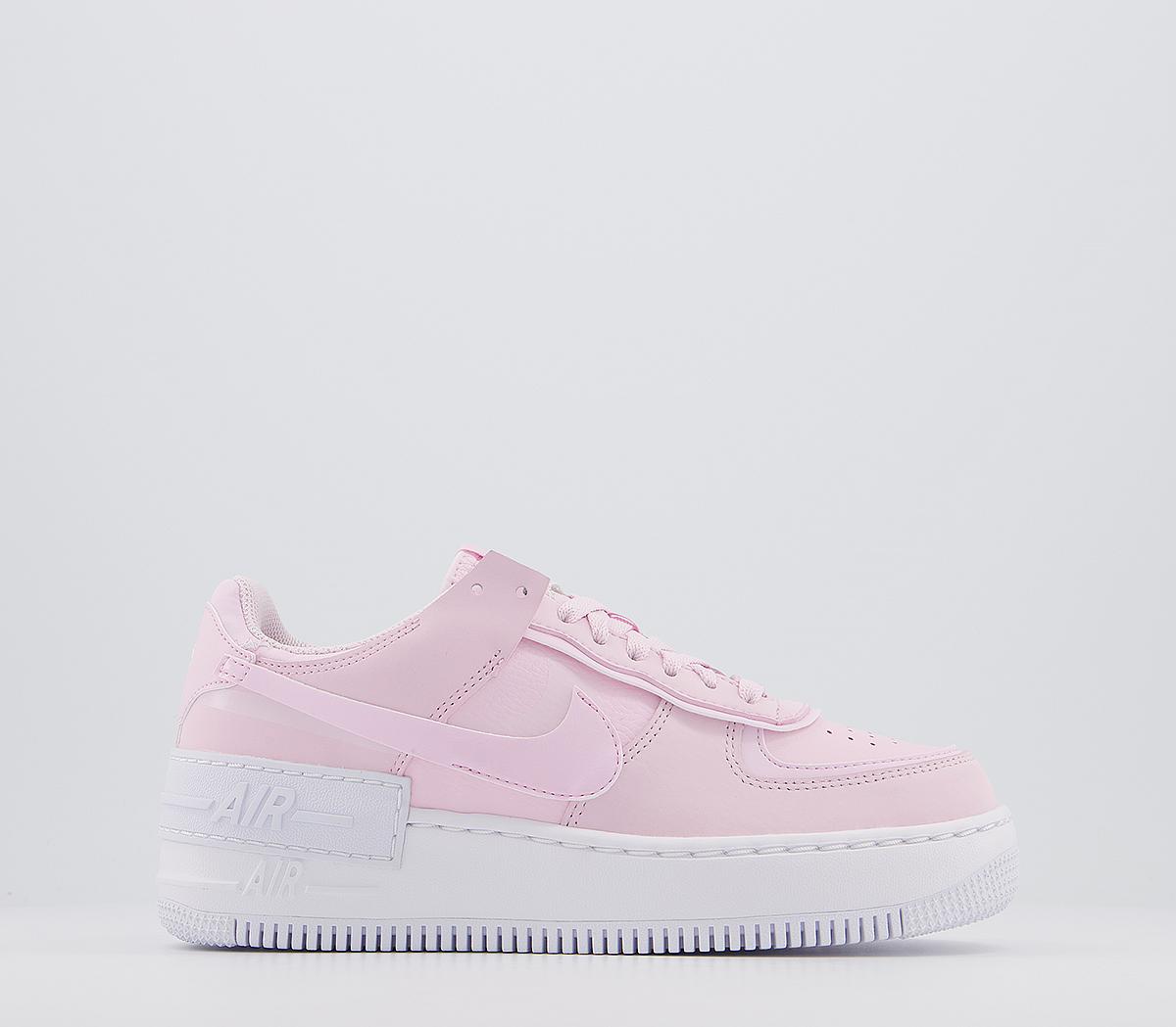 Nike Air Force 1 Shadow Trainers Pink Foam White - Hers trainers
