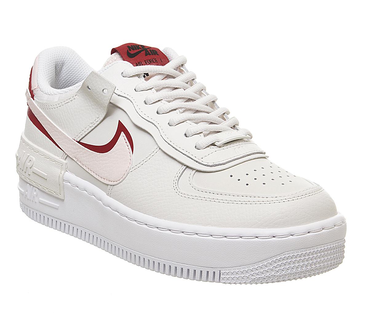 nike air force one shadow pink and red