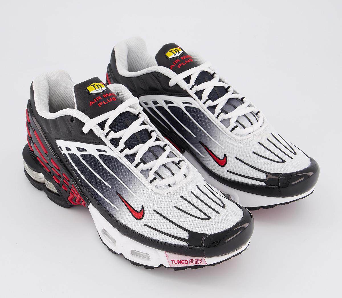 Nike Air Max Plus 3 Black University Red White Black White Black ...