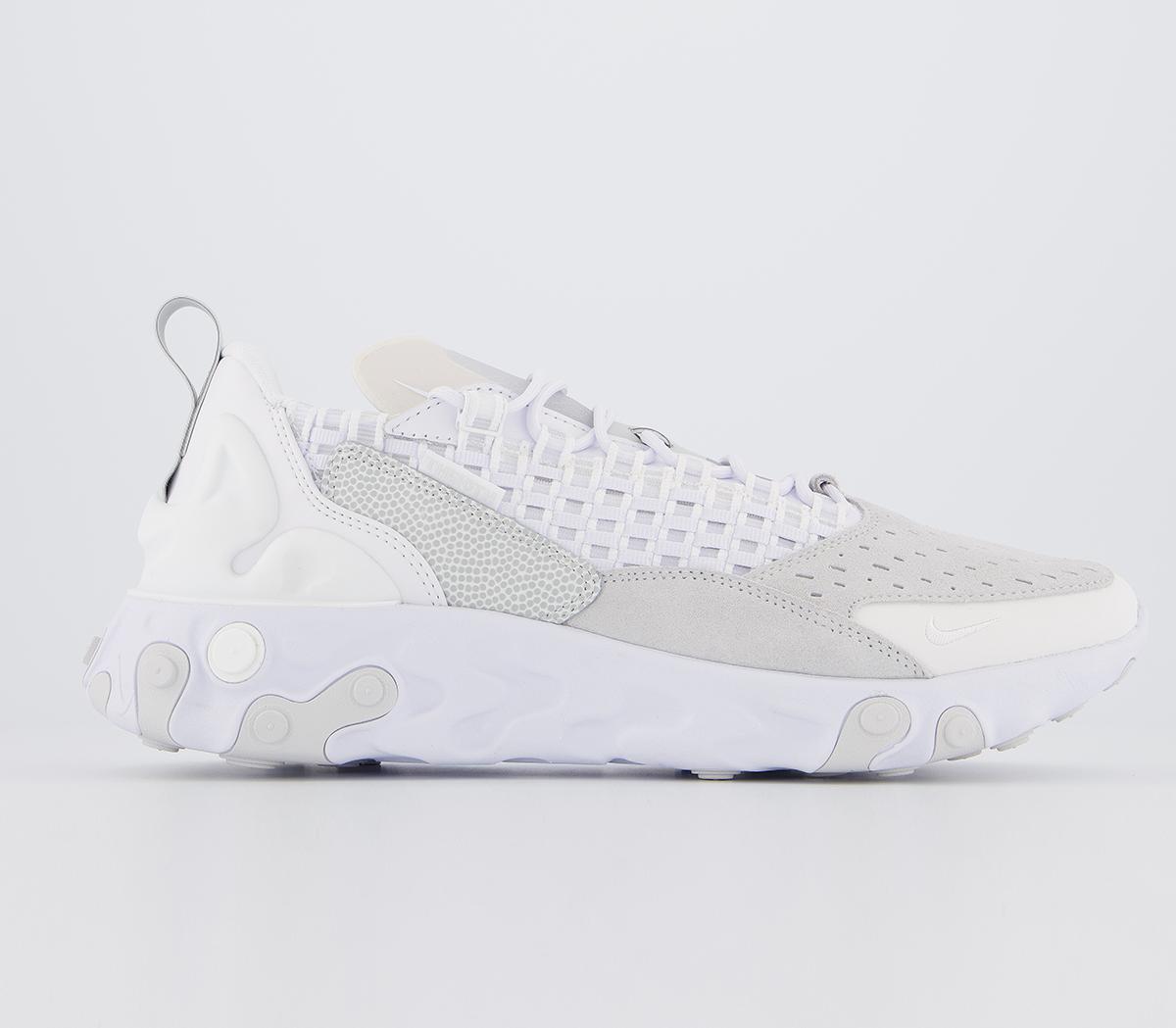 nike react trainers white