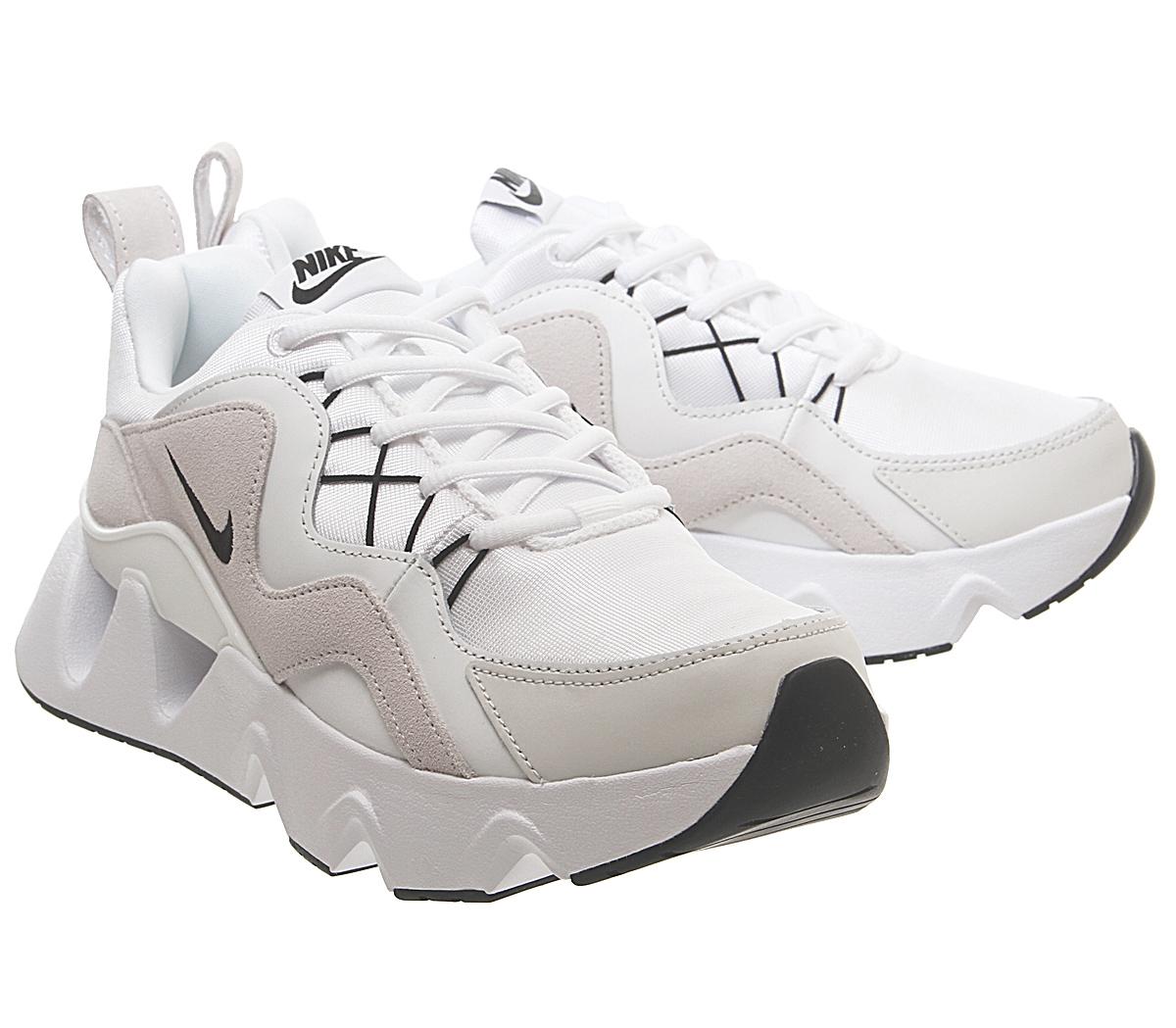 nike ryz black and white