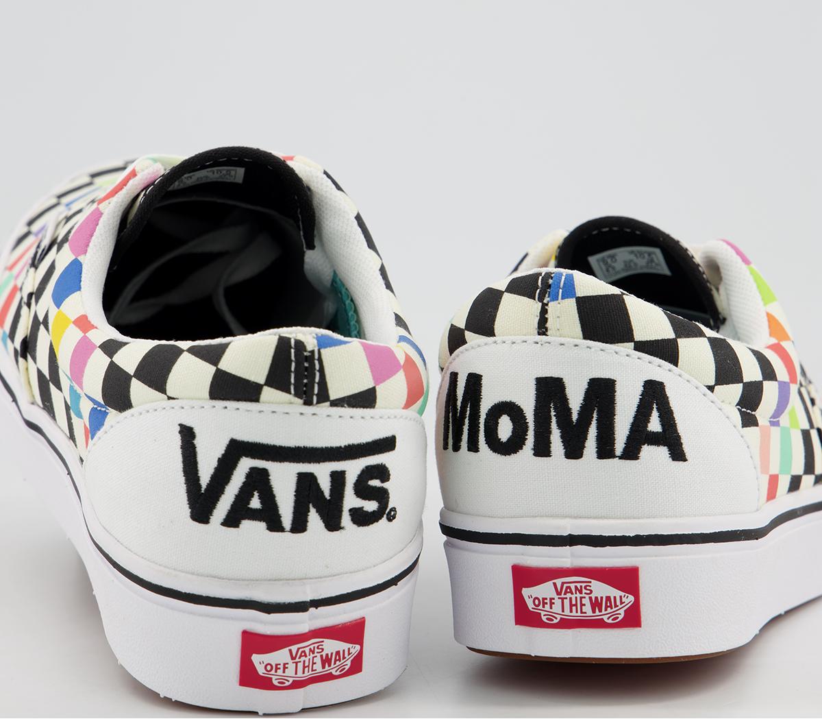 Vans Comfycush Era Trainers Moma White Black Multi - Unisex Sports