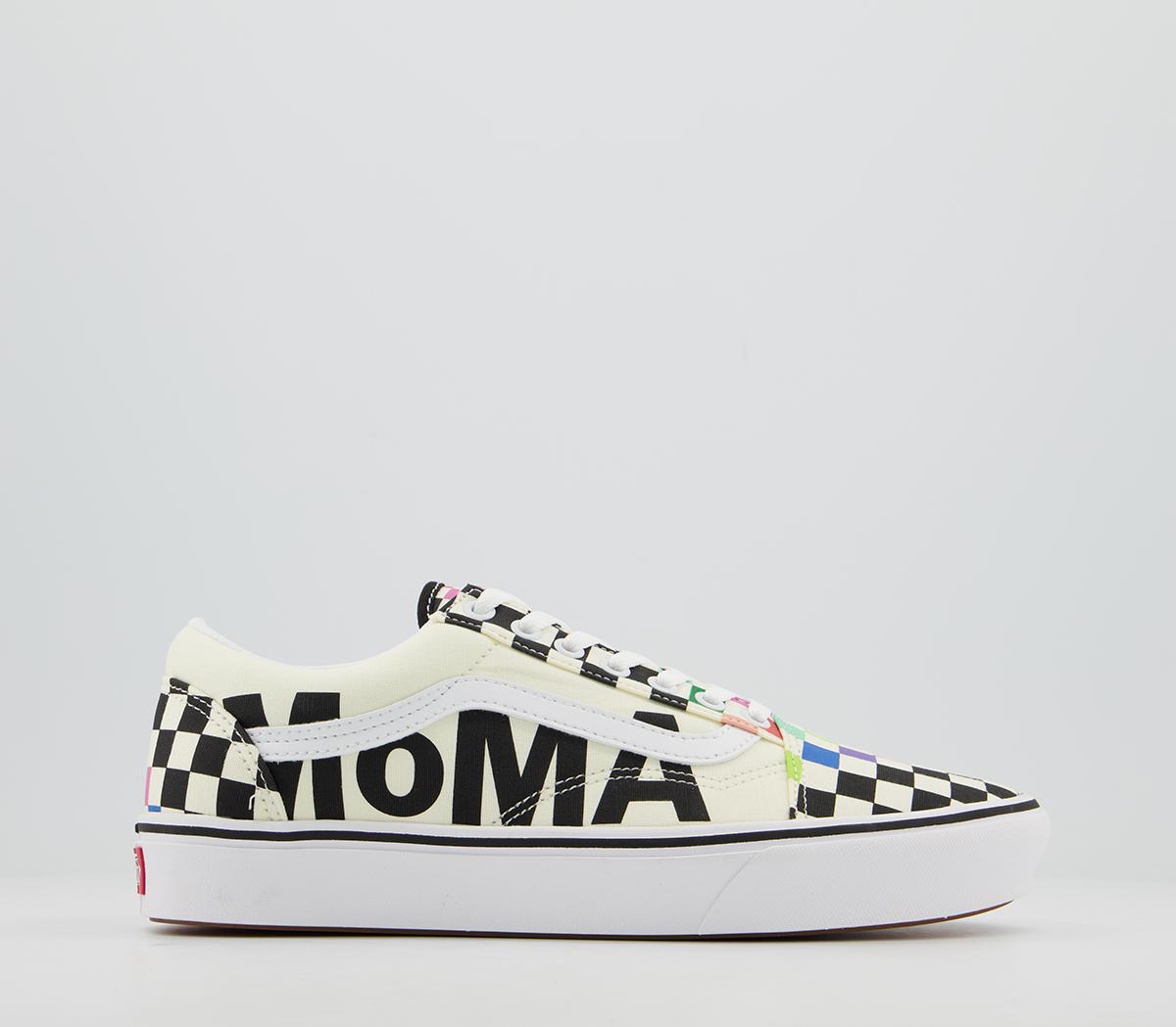 vans black & white comfycush old skool trainers