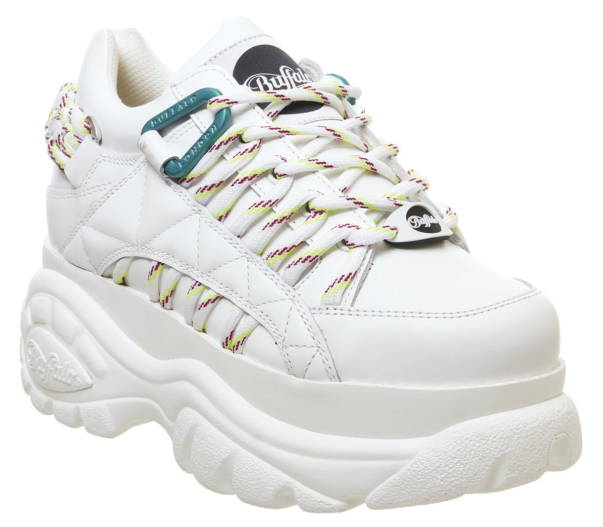 Buffalo Buffalo 135214 Low Platforms White Flat Shoes Buffalo Buffalo 135214 Low Platforms White Flat Shoes