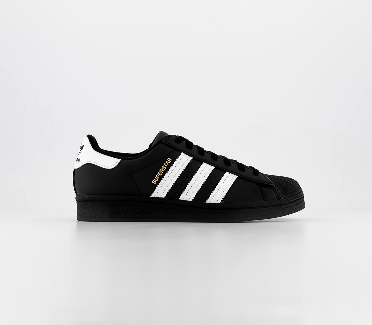 adidas Superstar Trainers Black White - Unisex Sports