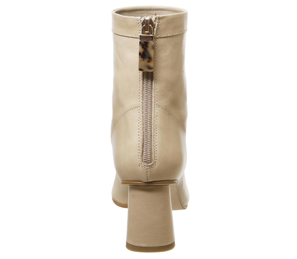 camel mid heel boots