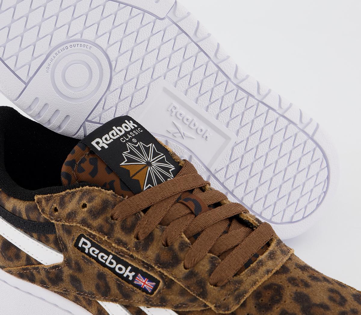 reebok leopard print trainers