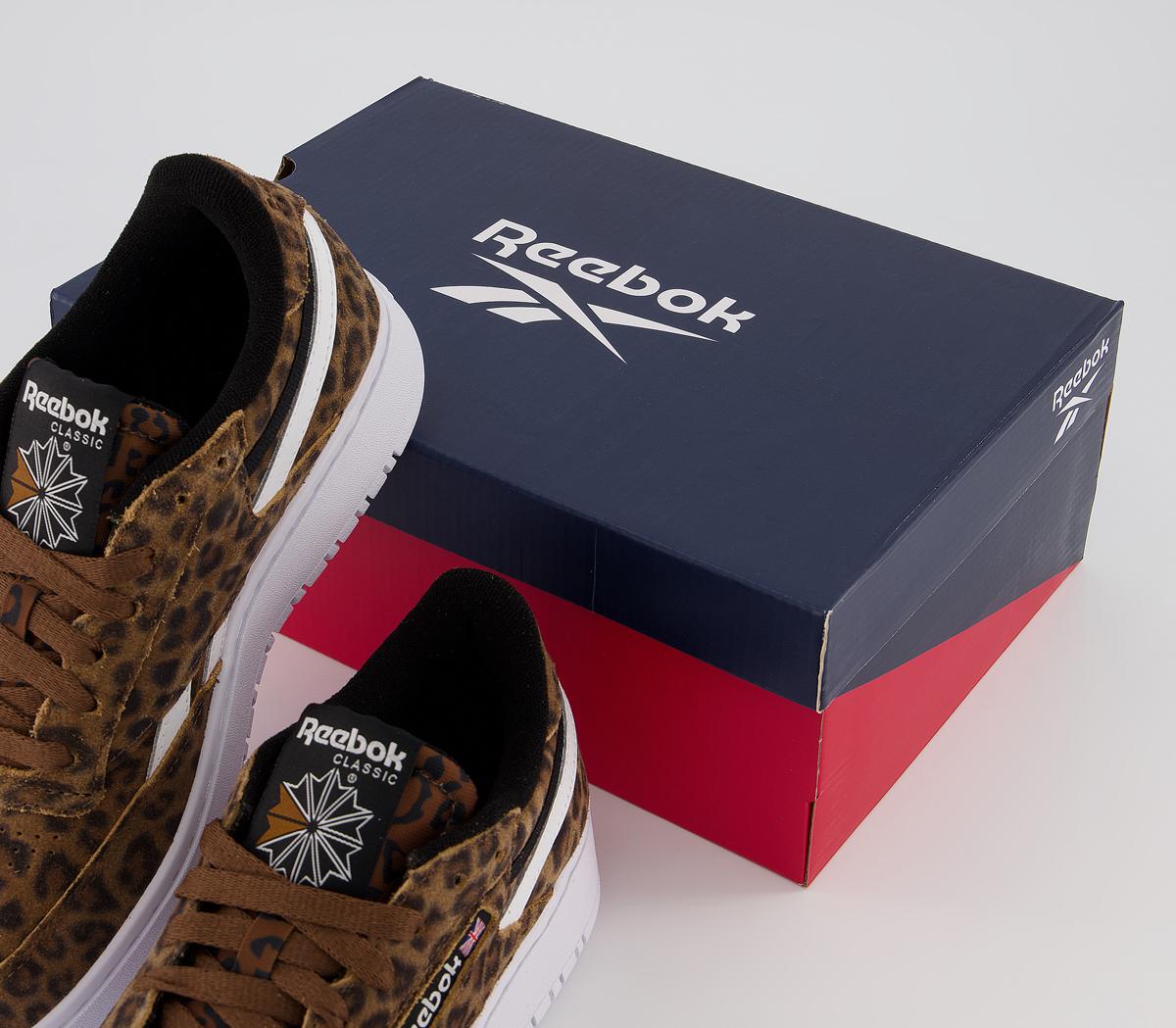 reebok leopard print trainers