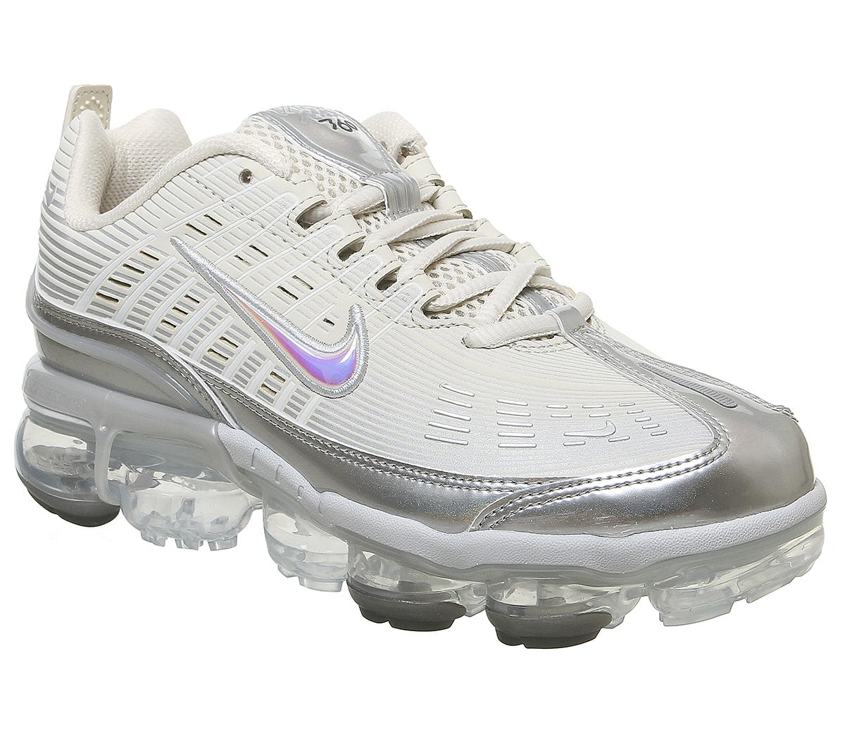 nike air vapormax 360 silver trainers