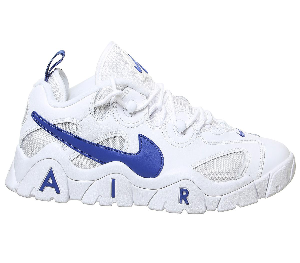 Nike Air Barrage Low Trainers White Hyper Blue - Unisex Sports
