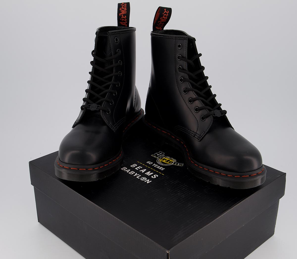 Dr. Martens 1460 Beams X Babylon Boots Black Smooth Leather - Boots