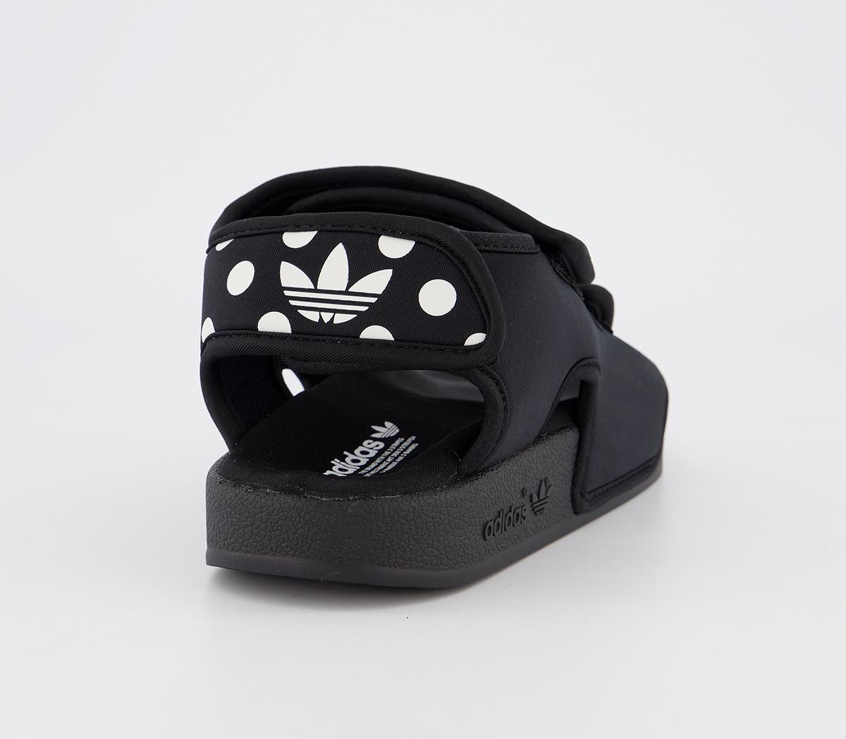adidas Adilette Sandals 3.0 Core Black White Dot - Women’s Sandals