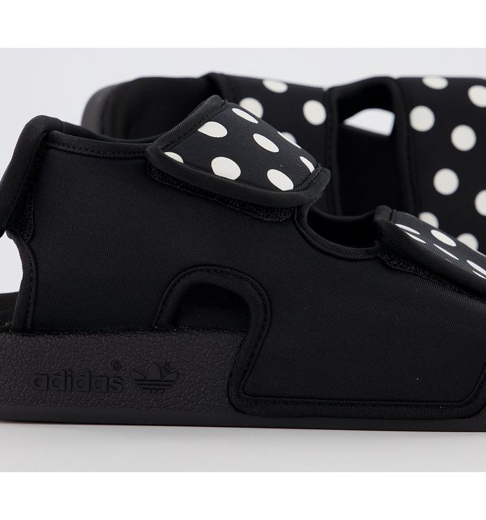 adidas Adilette Sandals 3 0 Core Black White Dot Sandals adidas Adilette Sandals 3 0 Core Black White Dot Sandals