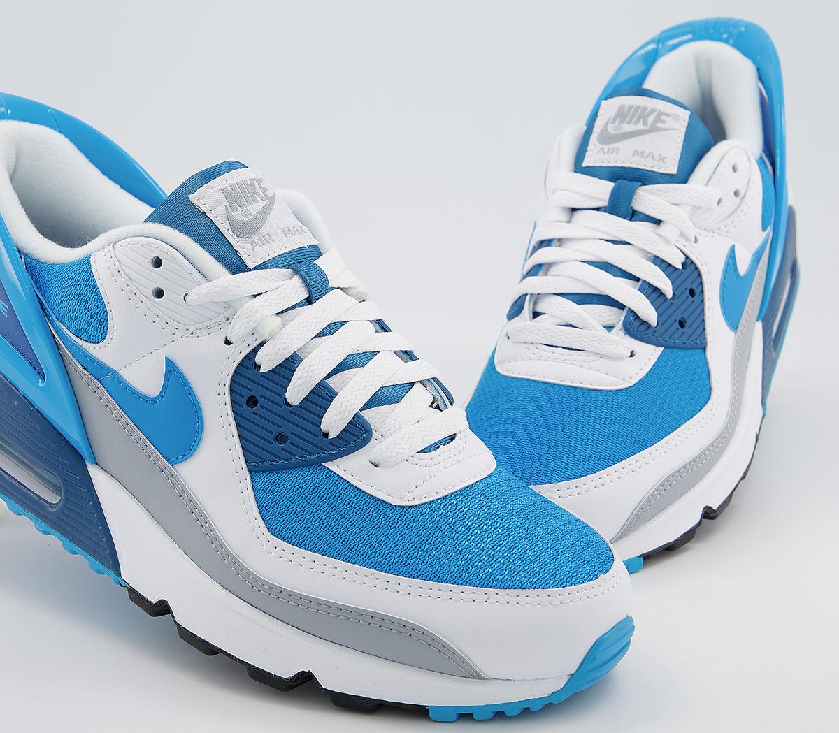 nike air max 90 trainers blue
