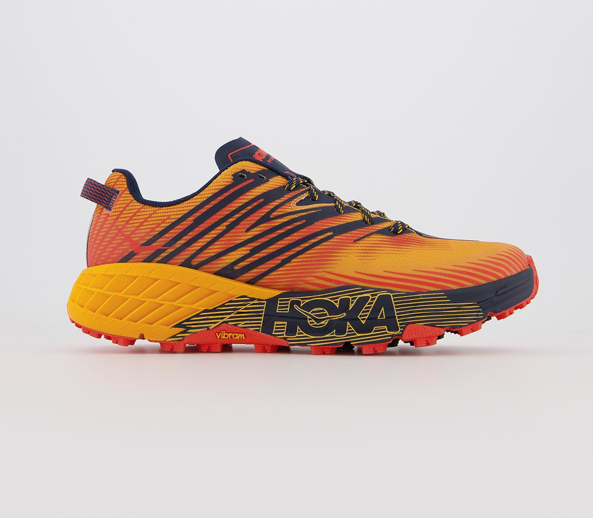 hoka leopard print trainers
