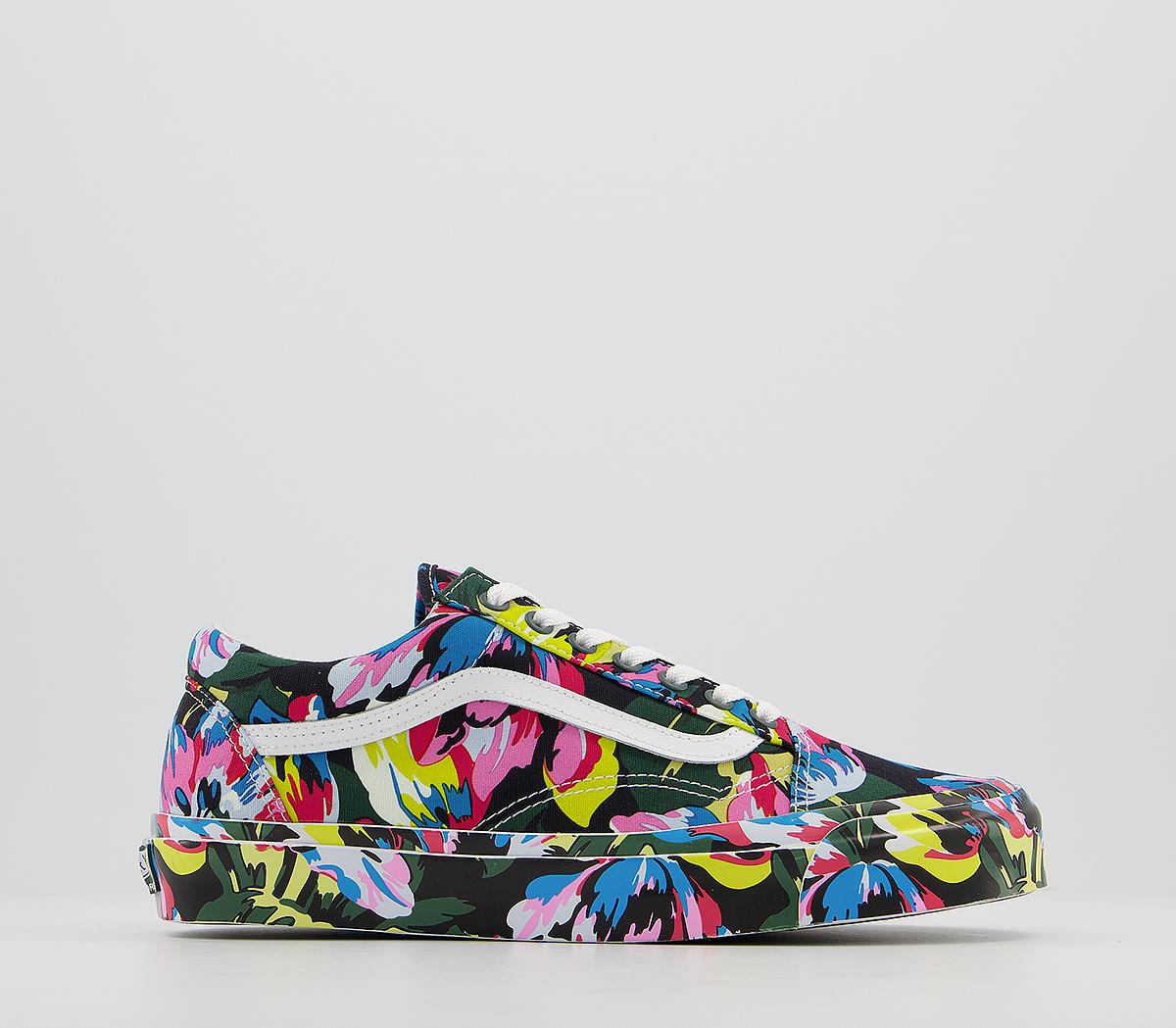 vans floral trainers