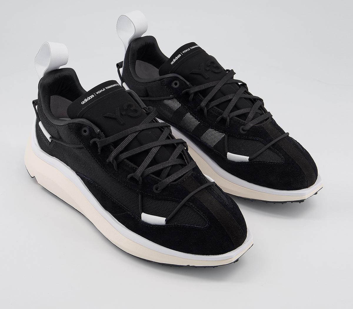 adidas Y3 Y-3 Shiku Run Trainers Black Core White Ecru Tint - Unisex Sports