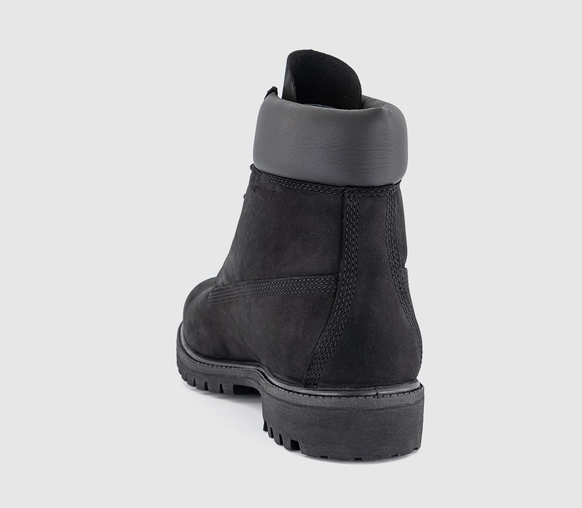 timberland 6 in buck boots black nubuck