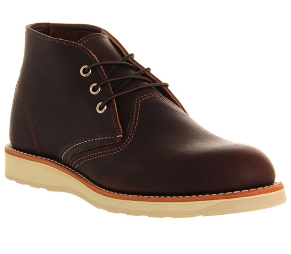 Redwing Work Chukka Boots Brown Leather - Men’s Boots