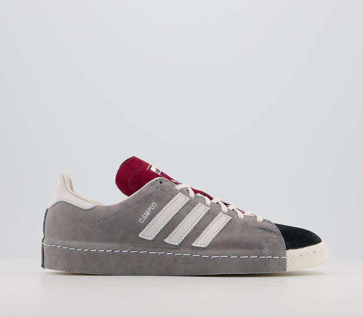 Adidas Consortium Campus 80s Shun Hirose Trainers Grey Three Chalk White Core Black His Trainers