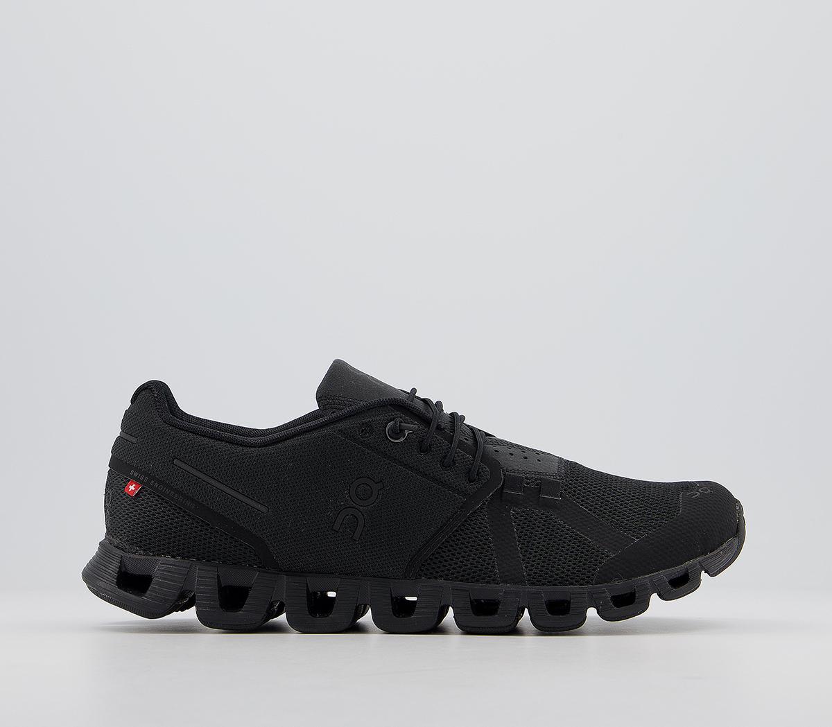 cloud 5 black lead trainers