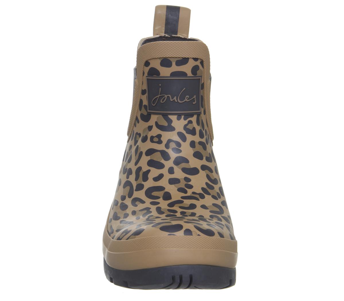 Joules Wellibob Wellies Leopard - Ankle Boots