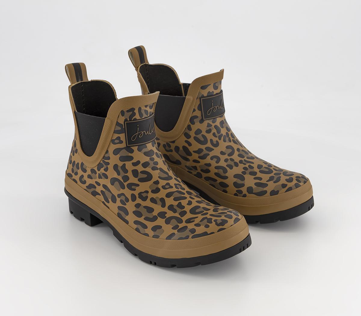Joules Wellibob Wellies Leopard - Ankle Boots