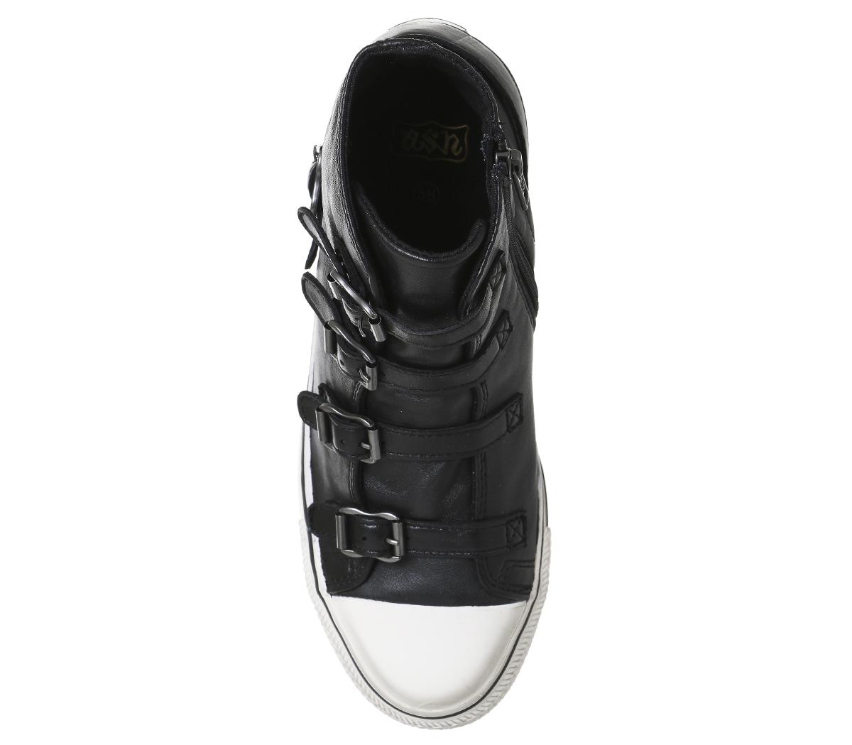 Ash Virgin High Top Black Nappa Wax - Office Girl