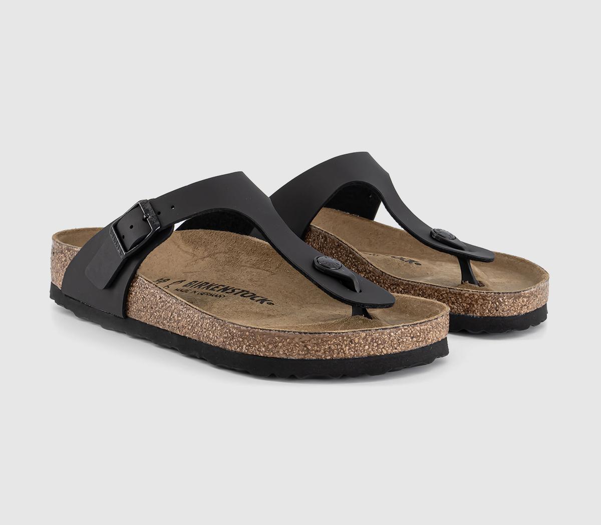 black footbed birkenstock