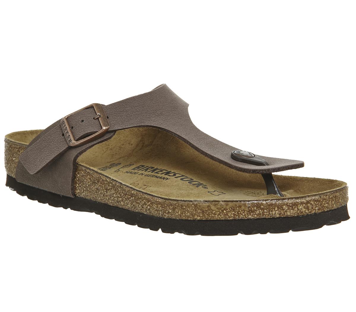 Birkenstock Gizeh Toe Thong Footbed Brown Moca - Sandals