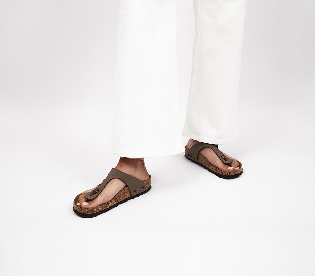 Birkenstock Gizeh Toe Thong Footbed Brown Moca - Sandals