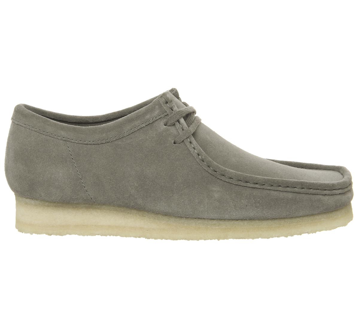 clarks grey flats