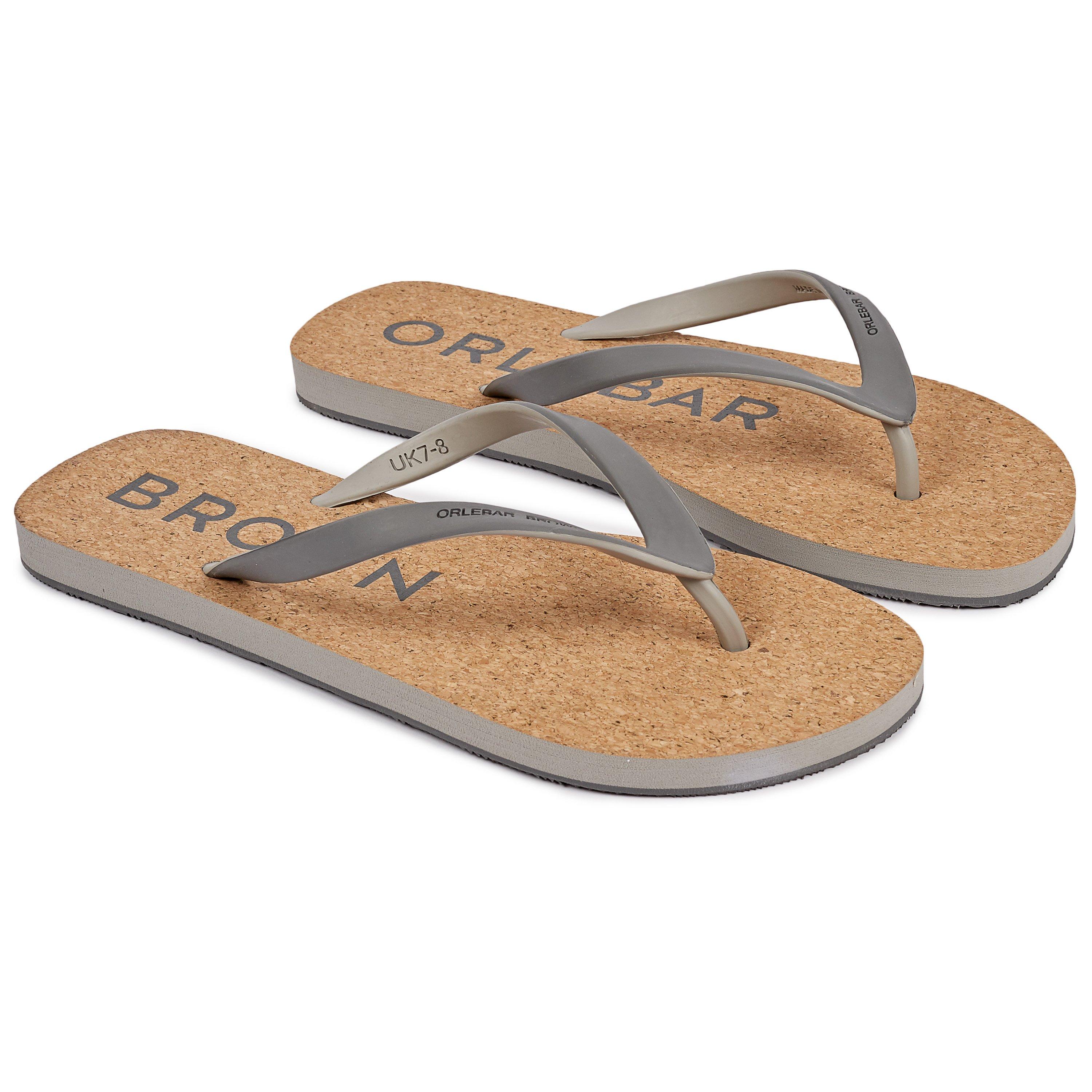 cork flip flops