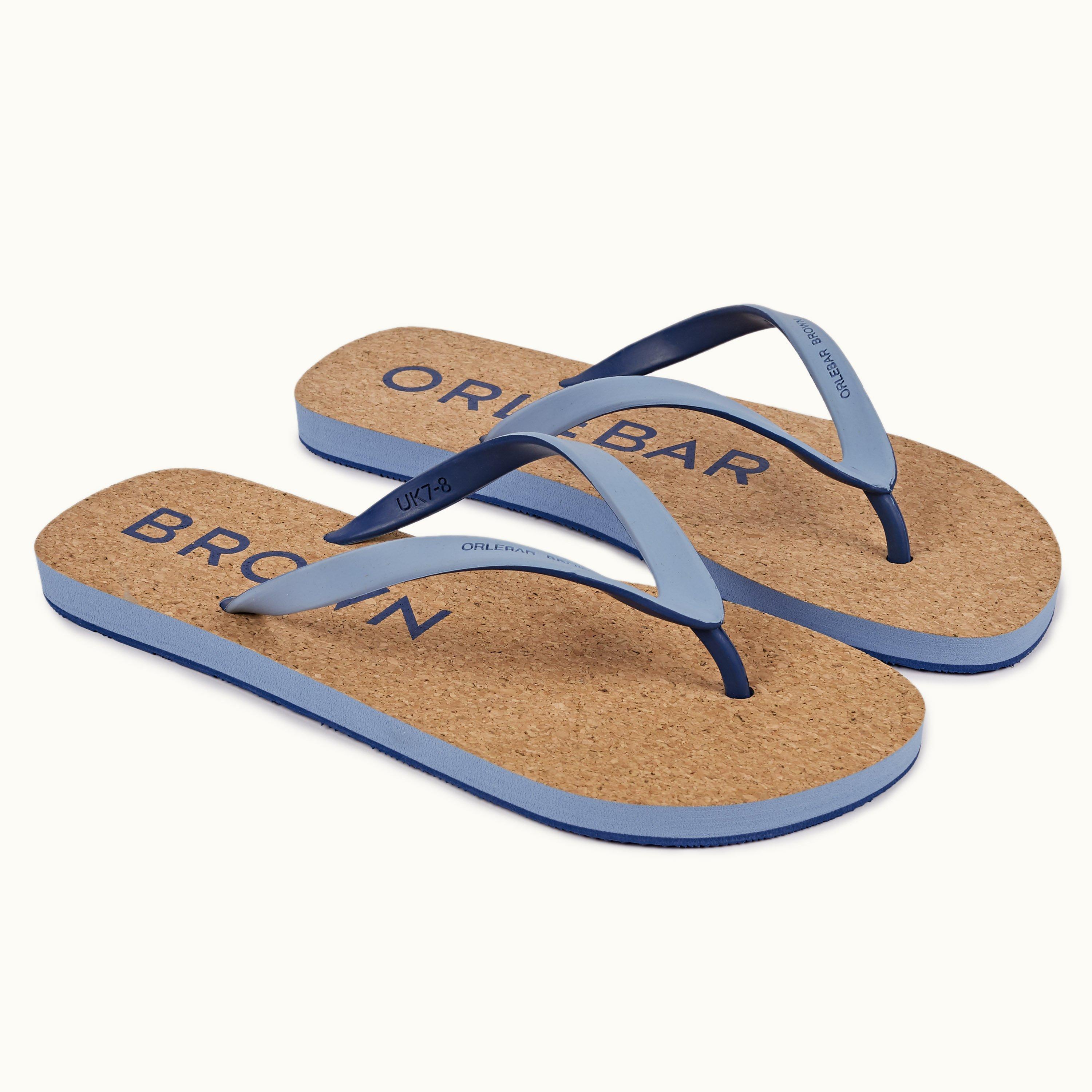 cork flip flops