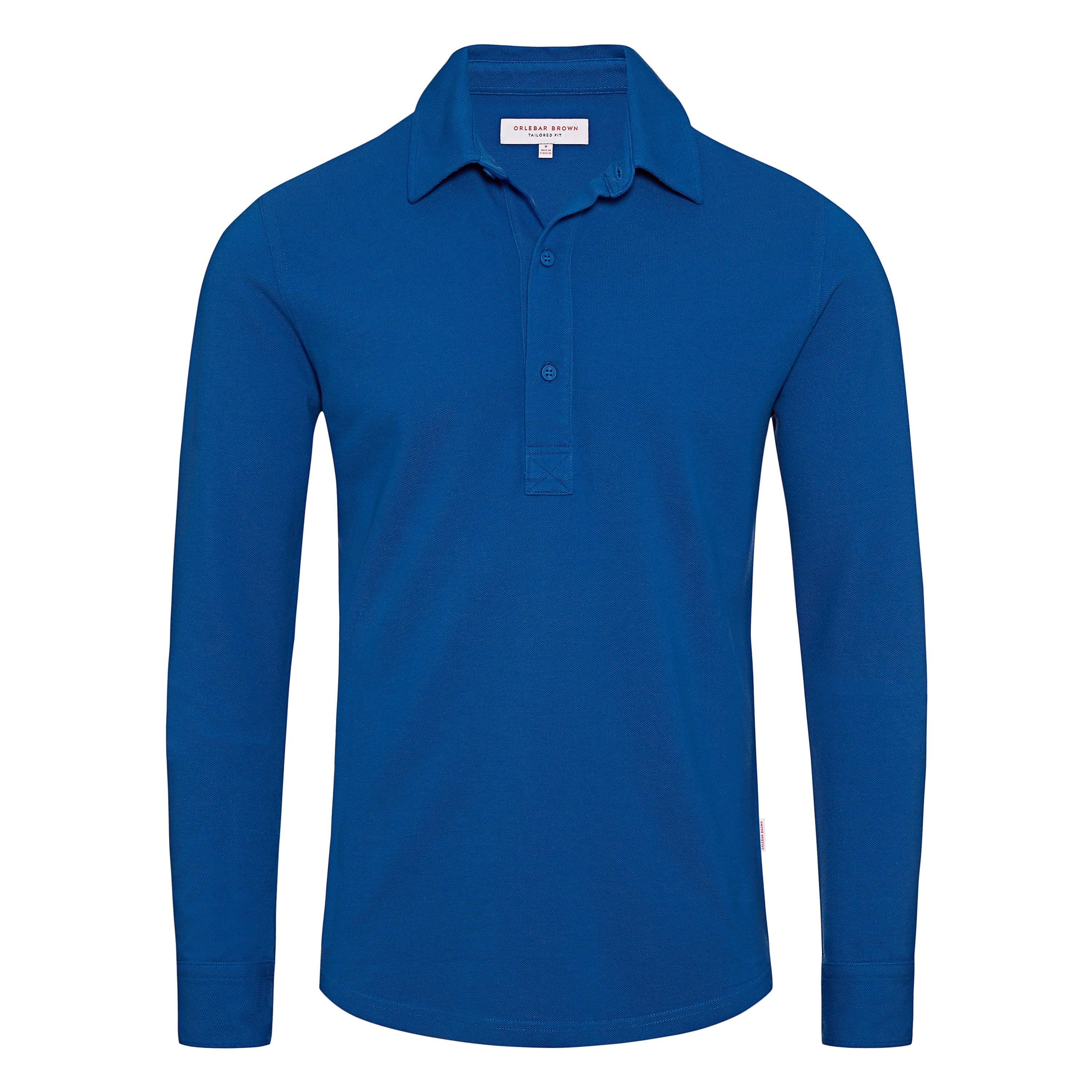 polo long sleeve blue