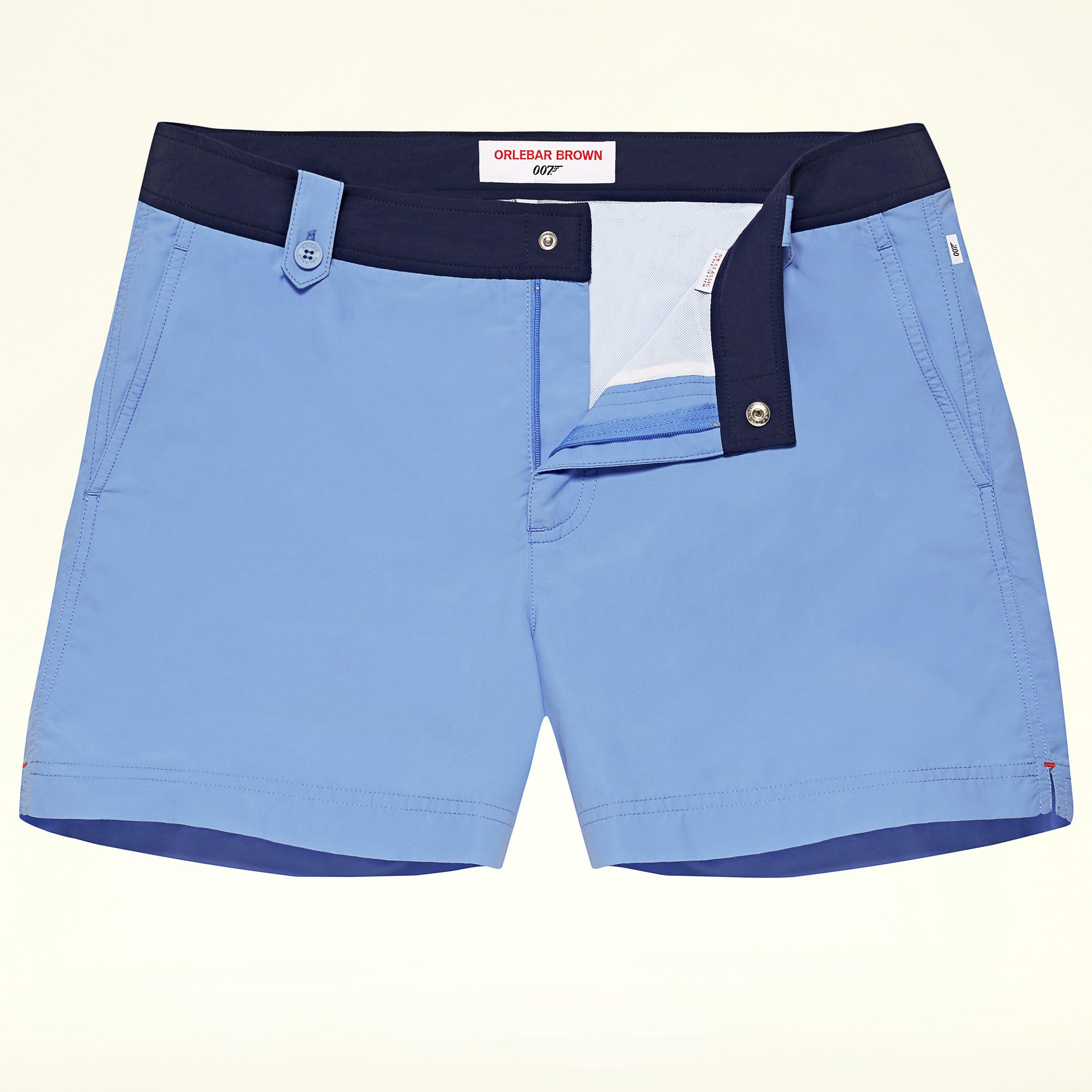 blue swim shorts