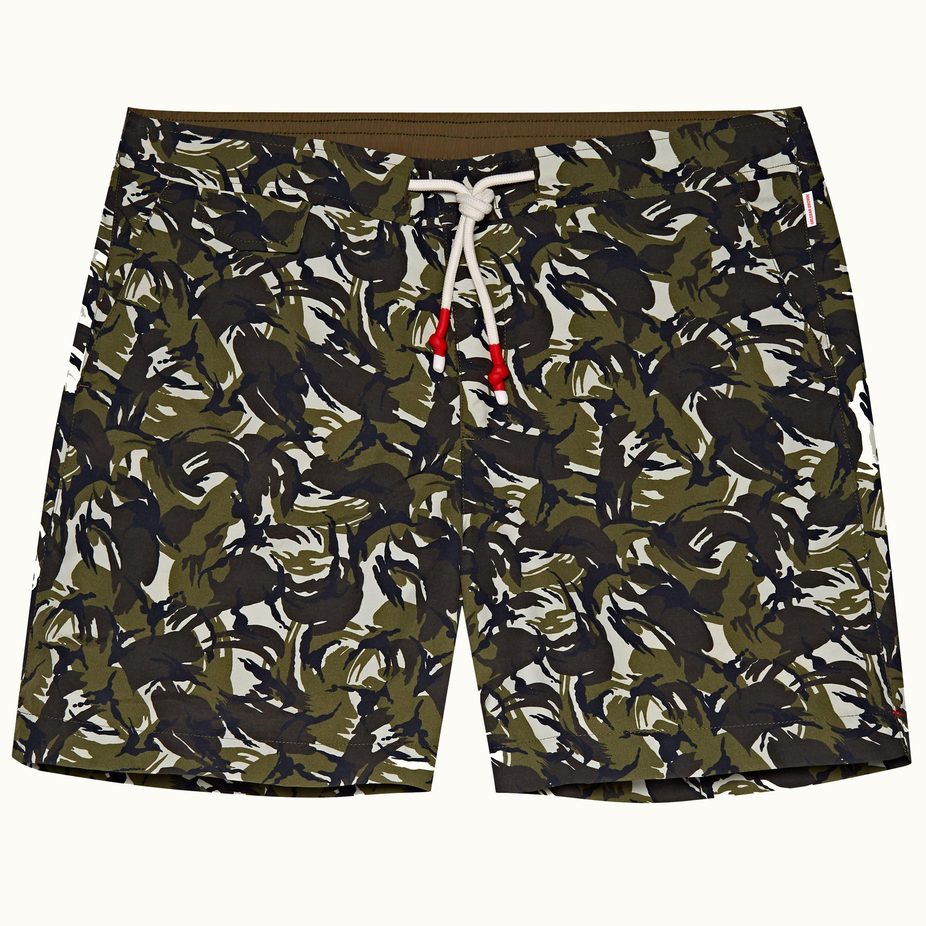 olive swim shorts