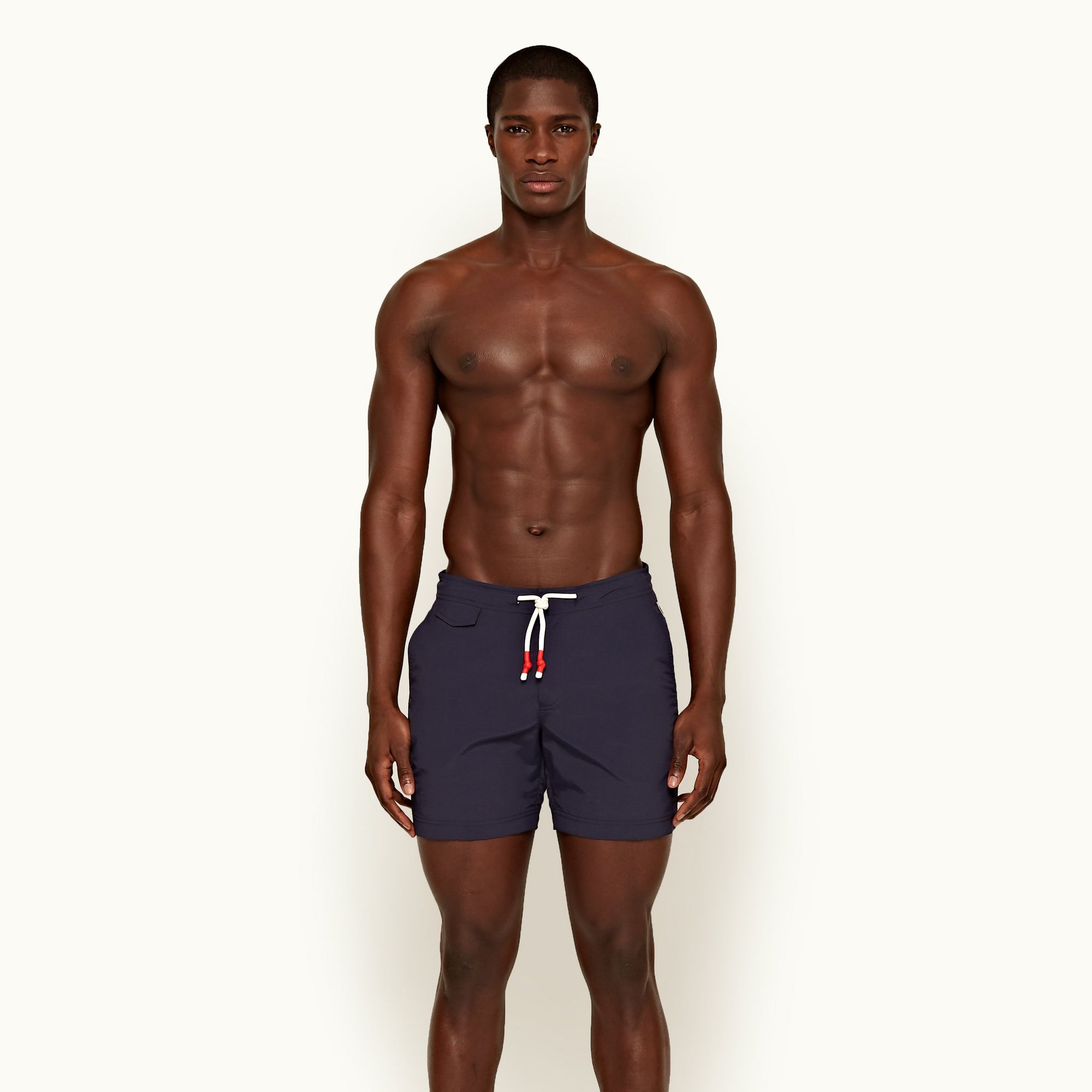 Standard - Navy Mid-Length Swim Shorts | Orlebar Brown