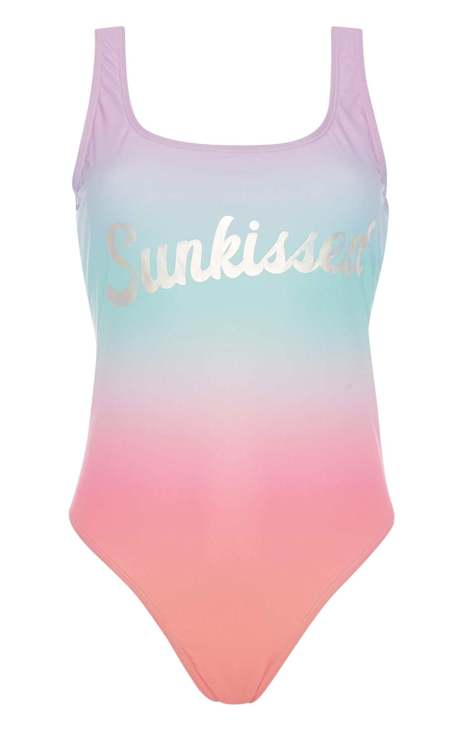 Slogan Ombre Swimsuit | Swimsuits | Swimwear Beachwear | Womens