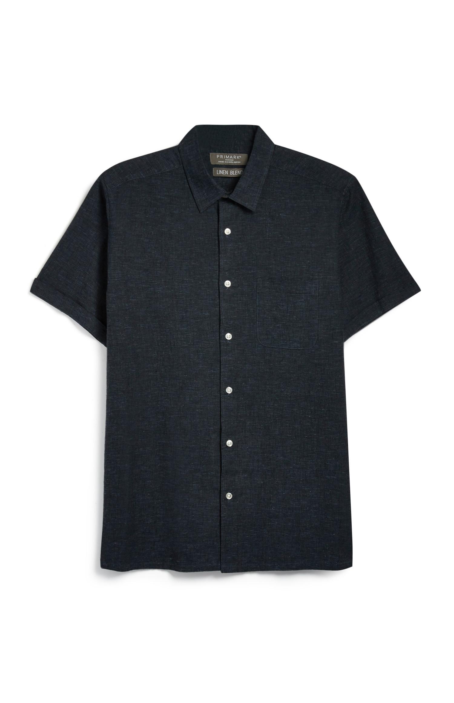 blue linen shirts