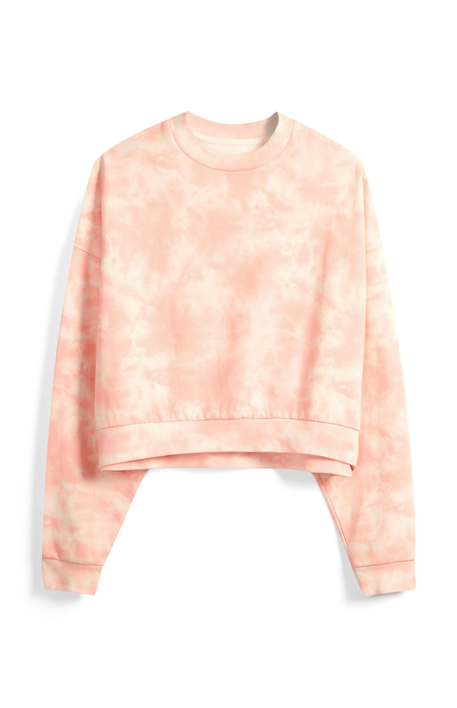 pink tie dye sweater