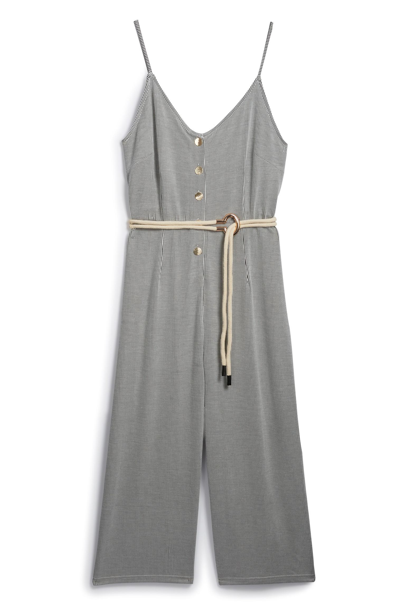 Stripe Belted Jumpsuit | Jumpsuits and Playsuits | Womens | Categories ...