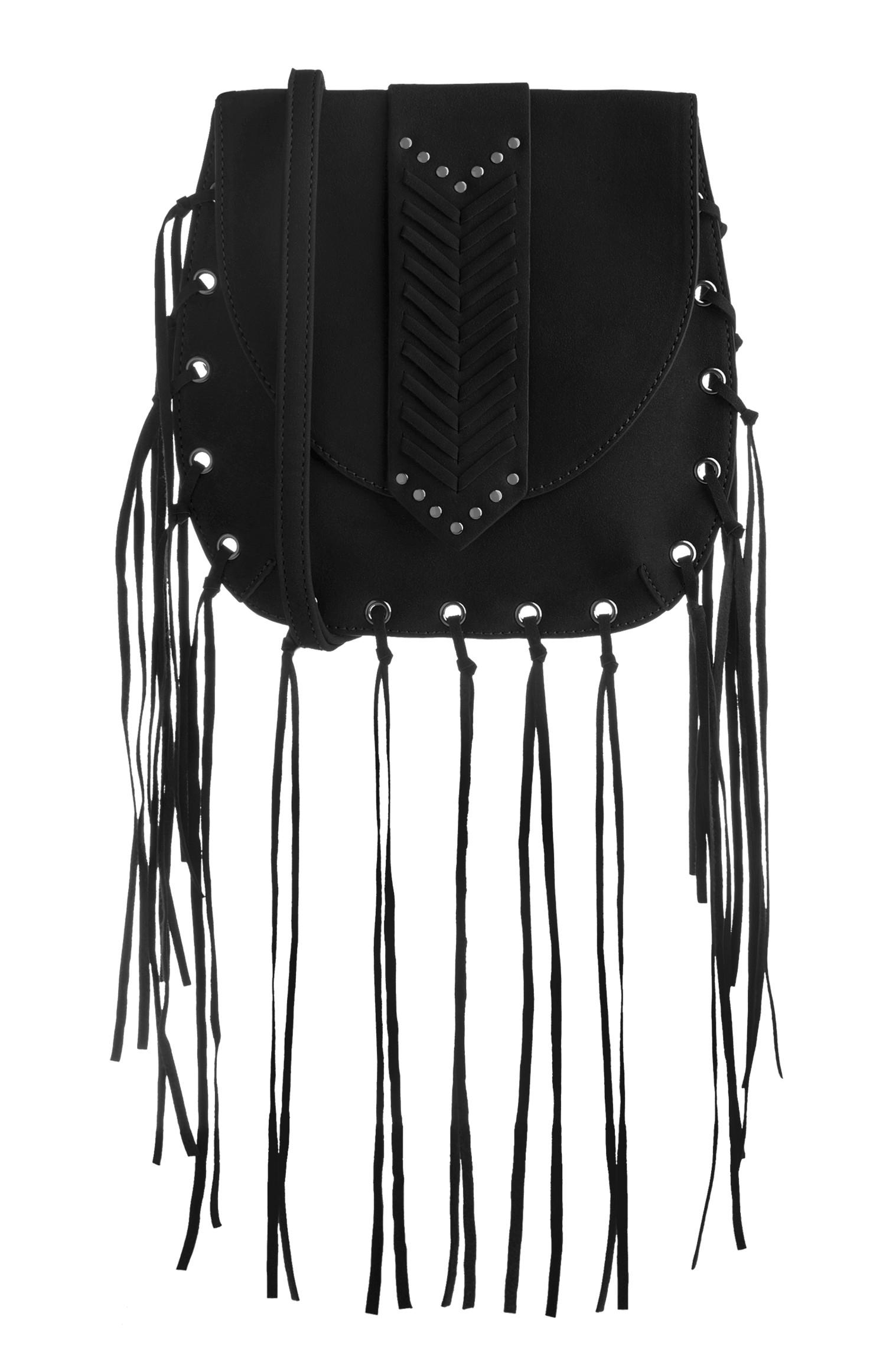 Black Fringe Bag | Cross body bags & Satchels | Bags purses | Womens | Categories | Primark UK