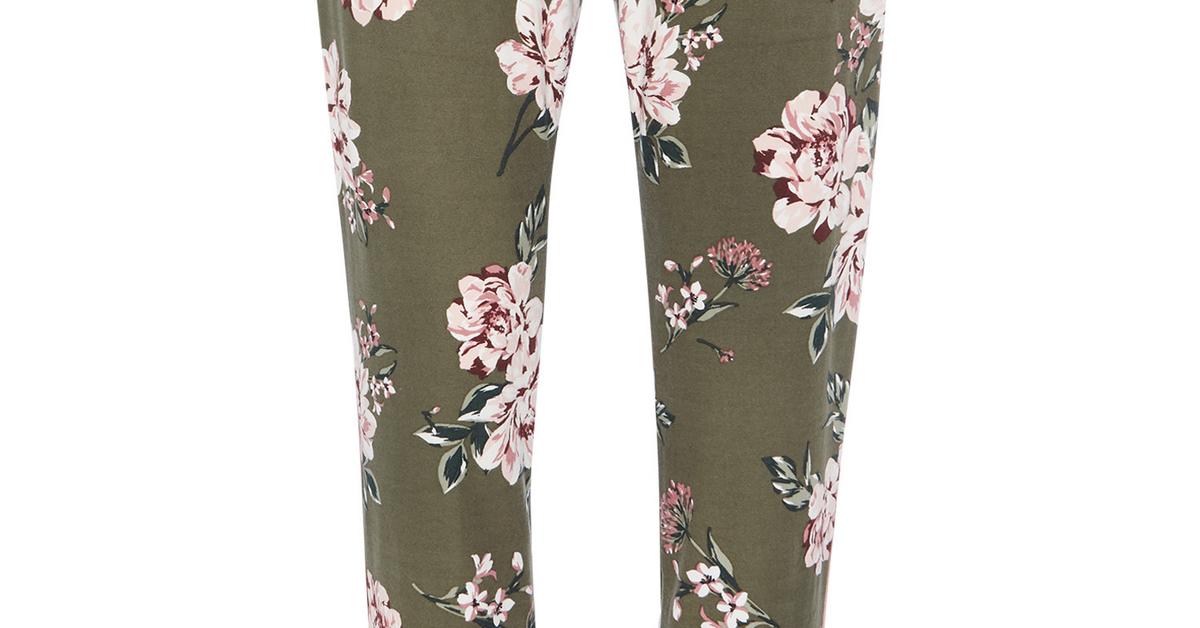 Khaki Floral Pyjama Trouser | Pyjamas | Womens | Categories | Primark UK
