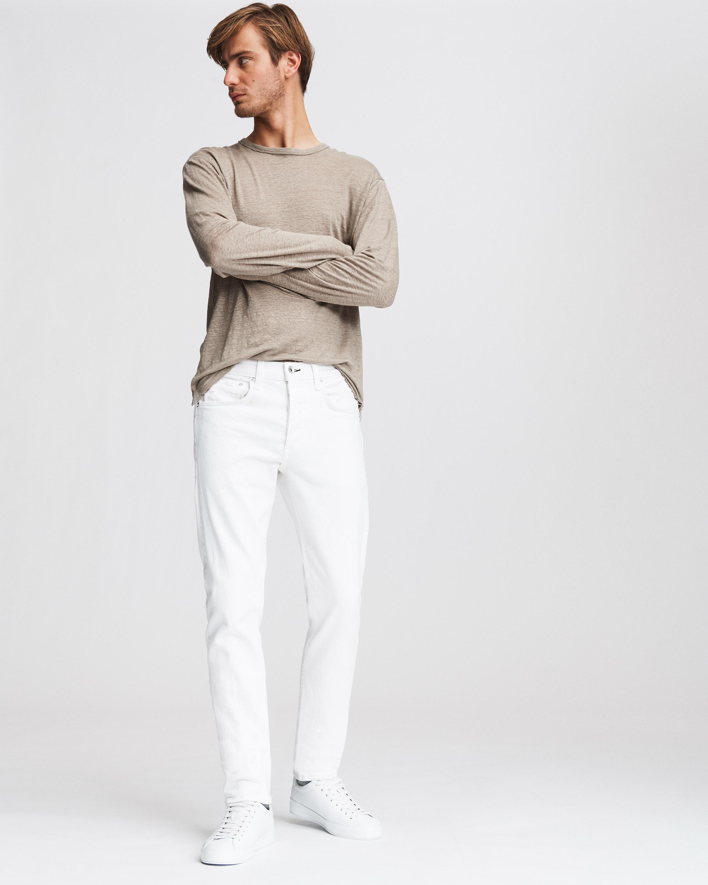 RAG & BONE FIT 2 IN WHITE BROKEN TWILL