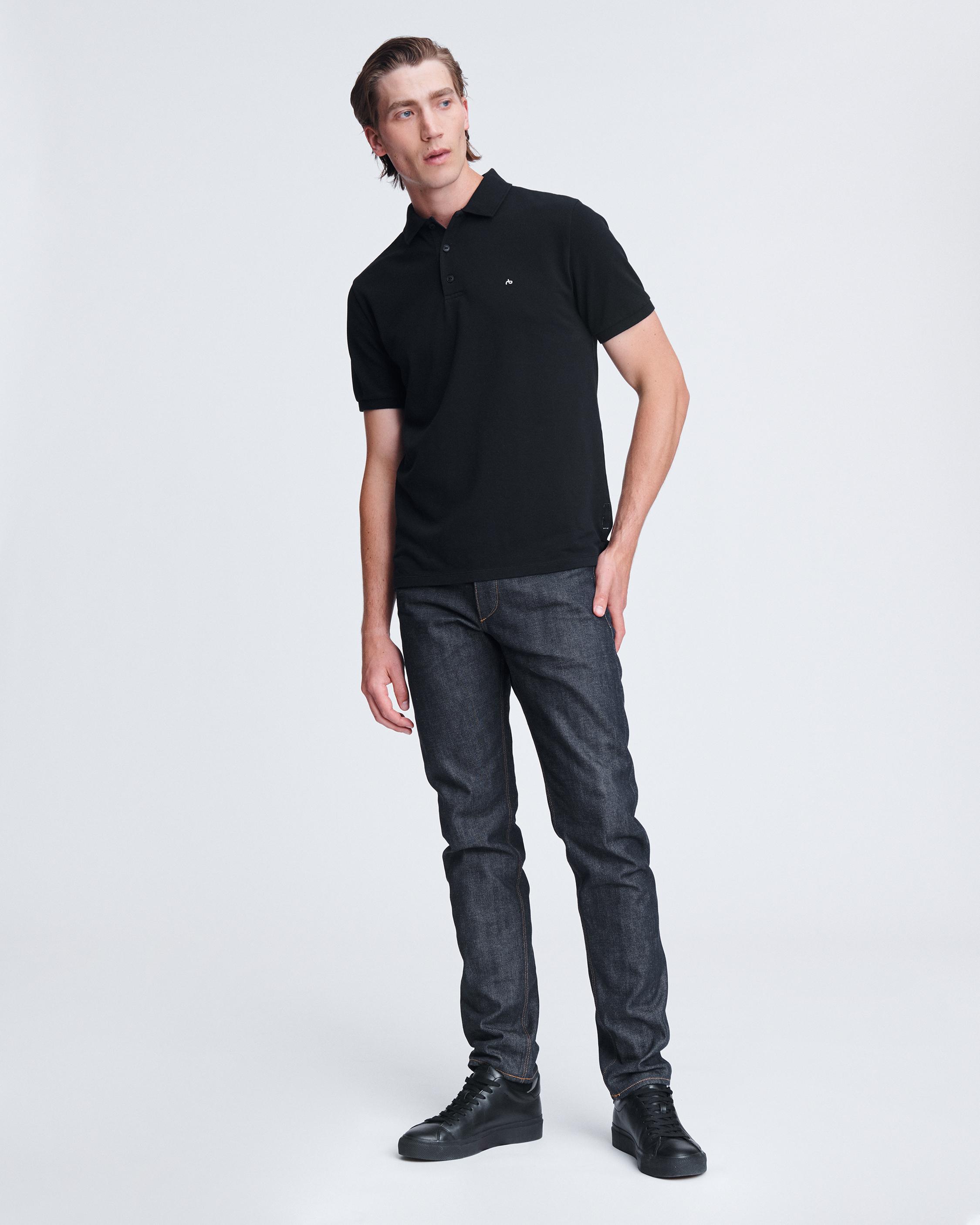 RAG & BONE HYPER-LAUNDERED PIQUE POLO